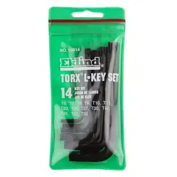 RS PRO 14 Piece L Shape Short arm Torx Key Set Model No 1571525-15