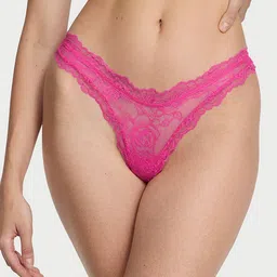 Victoria's Secret Self-Designed Low-Rise Lace-Trim High-Leg Thong Briefs 1125350100T2-picture-16