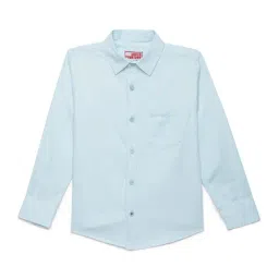 Under Fourteen Only Kids Blue Solid Shirt-picture-16