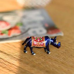 eCraftIndia Meenakari Colorful Hippo Figurine-image-8
