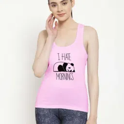 Friskers Pink Graphic Print Camisole-image-89