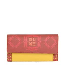 Eume Dragonfly Hot Sauce Red Leather Printed Wallet-26