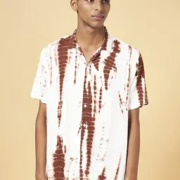 YU by Pantaloons White Slim Fit Printed Shirt-image-47
