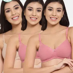 Inner Sense Multicolor Non Wired Padded T-shirt Bra (Pack Of 3)-picture-10