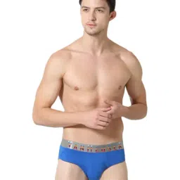 Van Heusen Regular Fit Colour Fresh Ultra Soft Solid Briefs - Nautical Blue-picture-9