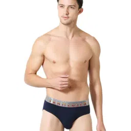 Van Heusen Regular Fit Colour Fresh Ultra Soft Solid Briefs - Dark Navy-picture-15