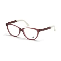 WEB EYEWEAR Maroon Full Rim Oval Frame Designed in Italy-13