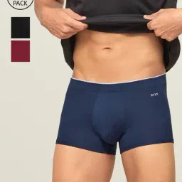 XYXX Multicolor Snug Fit Trunks - Pack of 3-picture-48