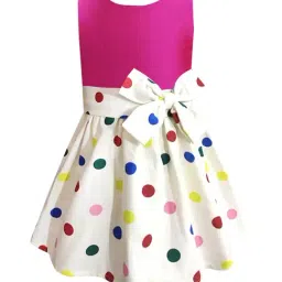 A.T.U.N. Fuchsia & White Printed Dress-image-29