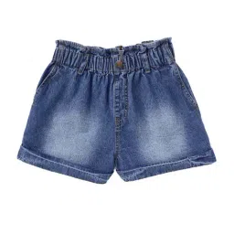 Cub McPaws Kids Navy Cotton Washed Shorts-image-86