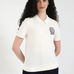 Tommy Hilfiger Ancient White Cotton Regular Fit Polo T-Shirt-picture-28