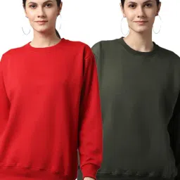 Vimal Jonney Red & Green Fleece Pullover - Pack of 2-picture-41