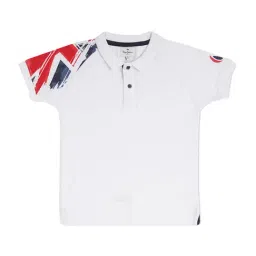 Pepe Jeans Kids White Cotton Graphic Polo T-Shirt-picture-38