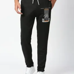 Fitz Black Slim Fit Joggers-image-8