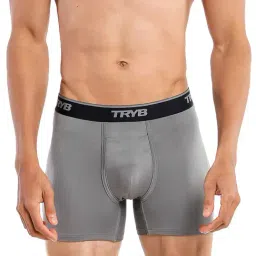 TRYB Grey Skinny Fit Trunks-image-8