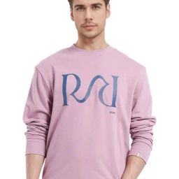 Rare Rabbit Pink Regular Fit Graphic Sweatshirt-image-66