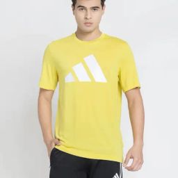 ADIDAS Men's Yellow TR-ES FR LOGO T-Shirt-image-21