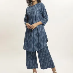 BLACK & BLAH BLAH Printed Pure Cotton Tunic With Palazzo-picture-42