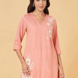 Rangmanch by Pantaloons Pink Printed A Line Short Kurti-image-72