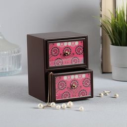India Circus by Krsnaa Mehta Maroon Regular Jewellery Organisers-27