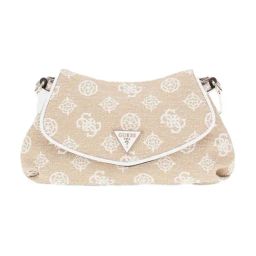Guess White Beyza Logo Shoulder Bag-image-71