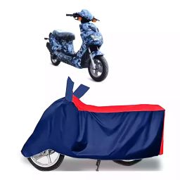 Auto Pearl Two Wheeler Cover with Bag for Hero Electric Electric AXLHE-20, Red & Blue-image-86