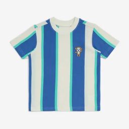 HOP Kids by Westside Blue Striped Cotton T-Shirt-picture-39
