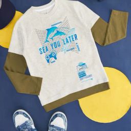 YU by Pantaloons Olive Printed Regular Fit T-Shirt-image-19