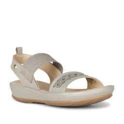 Hush Puppies by Bata Women's CIA Grey Ankle Strap Sandals-image-42