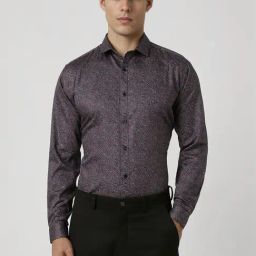 Van Heusen Multicolored Cotton Slim Fit Printed Shirt-image-11