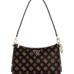 Guess Mocha Daryna Logo Shoulder Bag-38