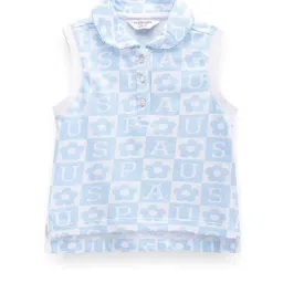 U.S. Polo Assn. Kids Blue Printed Polo T-Shirt-picture-46