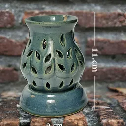 PEEPALCOMM 3Pcs Green Ceramic Electric Diffuser With Rose Oils - 10 ml Each image 2