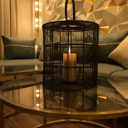 Kridha Living Black Iron Cage Candle Lantern-image-61
