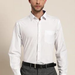 Hancock White Slim Fit Shirt-image-79
