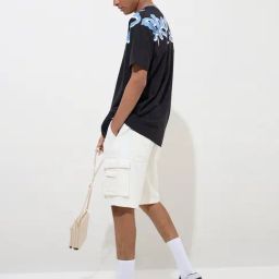 Y&F Kids by Westside Black Text Design Cotton T-Shirt-image-95