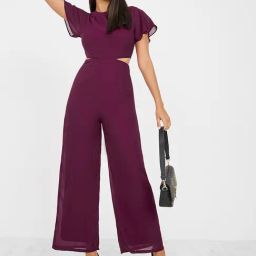 Styli Frill Sleeve Jumpsuit with Cut-Out Detail-picture-16