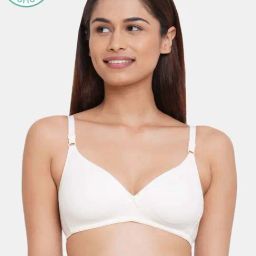 Inner Sense White Cotton Seamless Bra-picture-34