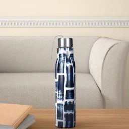 Living Scapes by Pantaloons Navy Steel Water Bottles (0.75 L)-21
