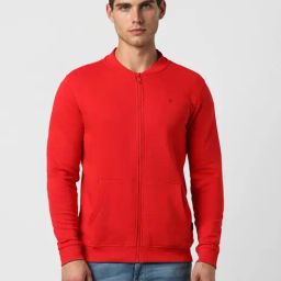 Van Heusen Sport Red Regular Fit Sweatshirt-image-26
