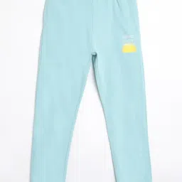 Campana Blue Cotton Printed Joggers-image-61