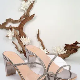 Carlton London Women's Gun Metal Casual Sandals-picture-8