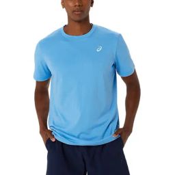 Asics Aqua Blue Regular Fit Sports T-Shirt-image-83