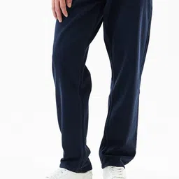 Snitch Men Navy Baggy Mid-Rise Cotton Jeans-image-46