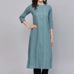 Libas Grey Cotton Printed Straight Kurta-image-53