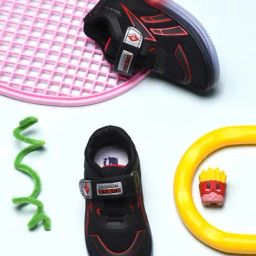 KATS Kids Black JORDAN Led Light Sneakers-87