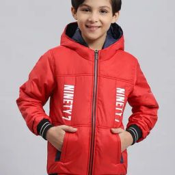 Monte Carlo Kids Red Quilted Full Sleeves Jacket-image-34