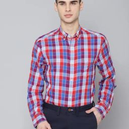 Gant Red Regular Fit Checks Shirt-image-8