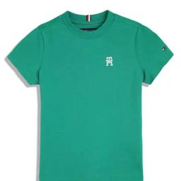 Tommy Hilfiger Boys Green Solid Regular Fit T-Shirt-image-45