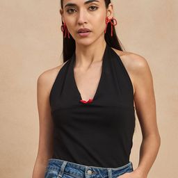 COLOR CAPITAL Halter Neck Cotton Bralette Top-image-46